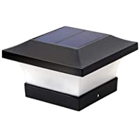 Los mejores  - LMYMX LED Farola de Energía Solar Para Jardín- Cuadrado LáMpara de Exterior- Clase de Protección IP54- IluminacióN ae…